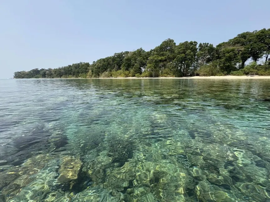 Red Skin Island coral beach Andaman